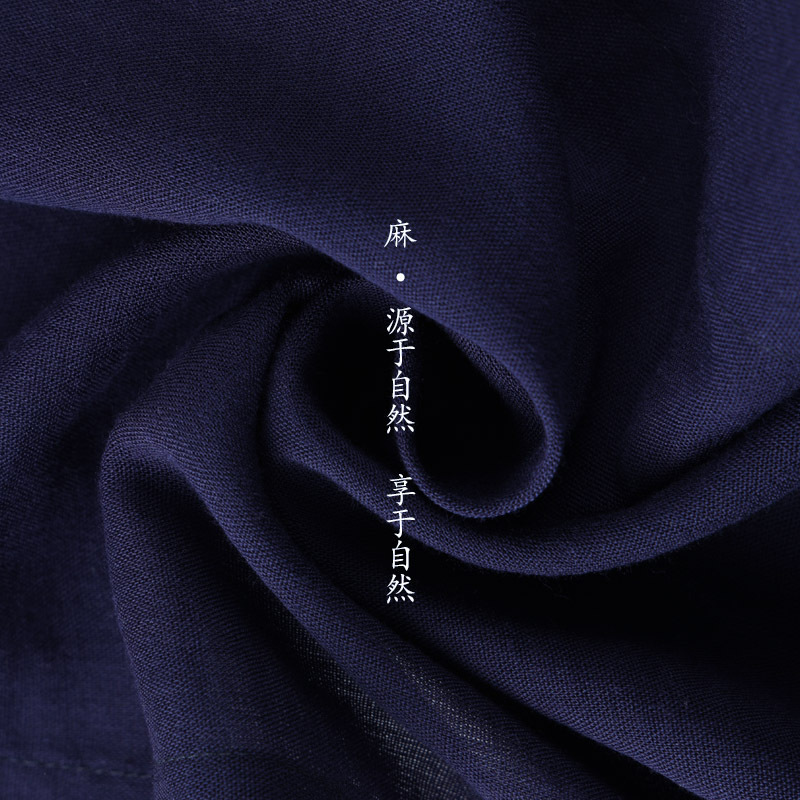 Taan Wudang Taoist Robe with Three Clear Collars, Summer Taoist Clothing for Men and Women, Linen Tai Chi Clothing, Oblique Lapel Short Robe, Taoist Clothing with Three Clear Collars