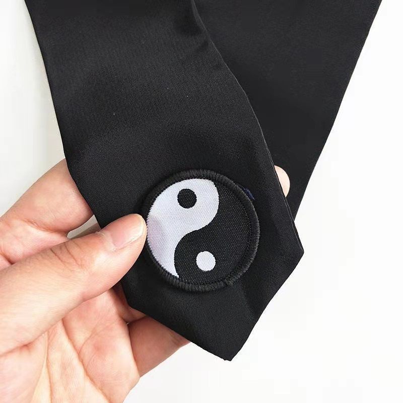 Tao scarf one-word scarf clothing hat headdress tai chi scarf free and unfettered scarf nine beam scarf mixed yuan hemp yarn one-word scarf