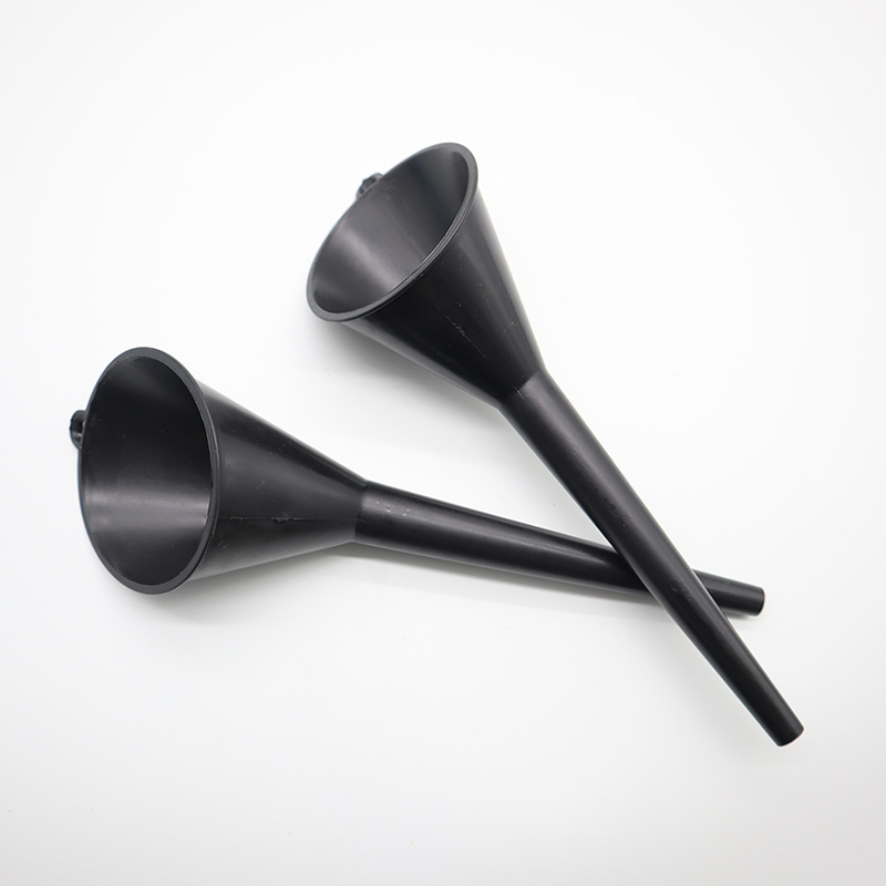 In stock long mouth fuel funnel small size black armrest-free car motorcycle gasoline oil plastic funnel