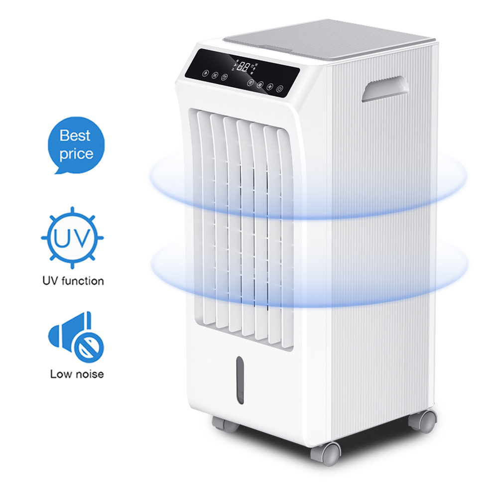 Cross-Border Customization 6L with Uv Lamp Mute Humidification Water-Cooled Small Air Conditioning Cooling Fan Mobile Air Condit