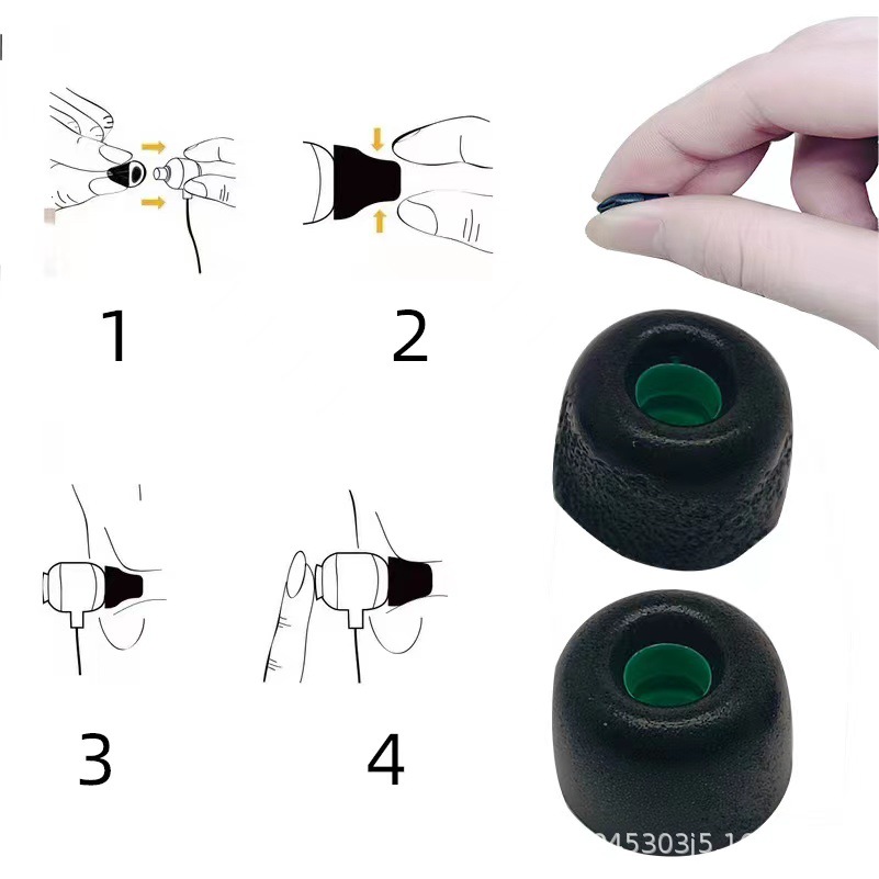 Suitable for Sony XM4 sponge earplug set memory sponge earplugs earphones earplugs slow rebound earplugs