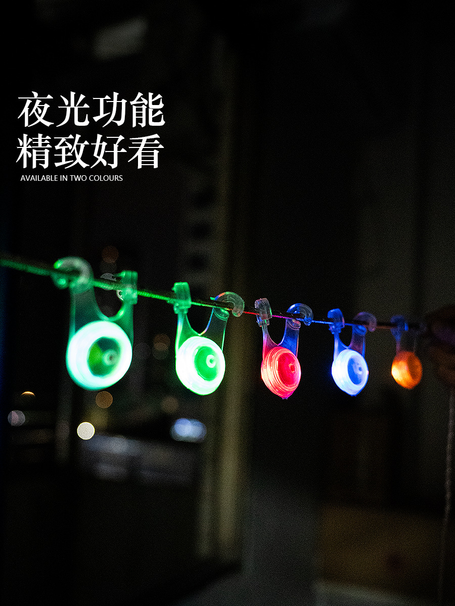 Camping Decorative Lights Led Tent Rope Hanging Lights Backpack Bicycle Warning Tail Lights Silicone Camp Lights Waterproof Camping