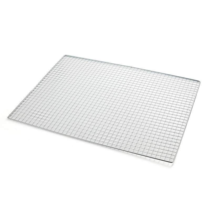 Factory Direct Supply, Zhongzhong Grilled Pull, Only Sold in Boxes, Galvanized Wave Grids Grids Grids Grilling Mesh, Barbecue Mesh