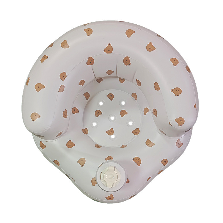 Cross-border Infant Educational Toys Foldable Portable PVC Children's Inflatable School Chair Bath Stool Baby Dining Chair Sand