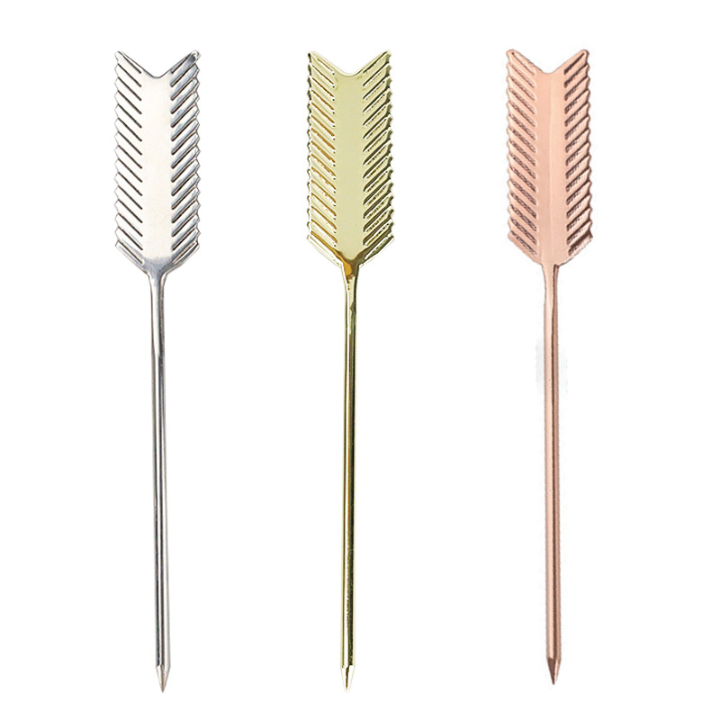 304 stainless steel cocktail needle creative arrow olive wine sign bar fruit embellishment decorative needle
