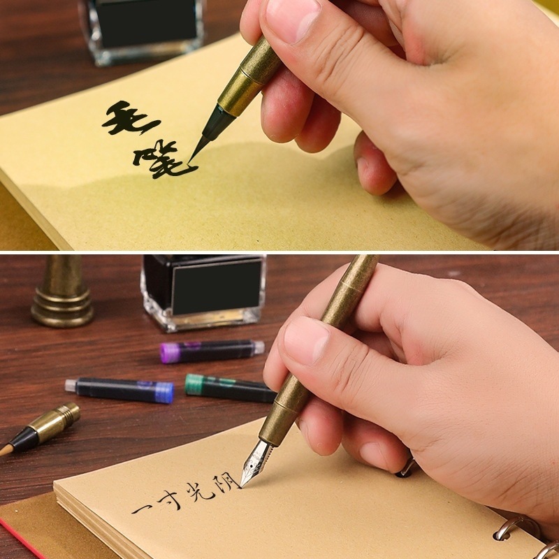 European Retro Quill Pen Notebook Mechanical Wing Feather Dipped Pen Business Gift Creative Pen