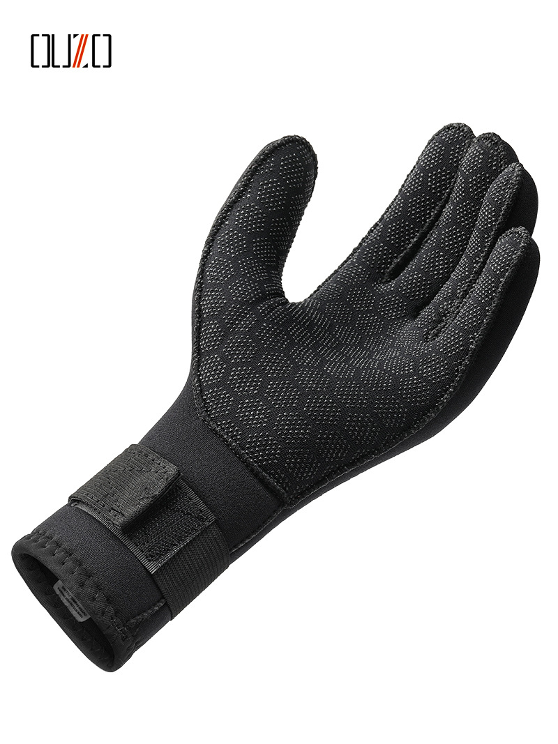 5mm diving gloves cold-proof warm non-slip wear-resistant winter swimming gloves neoprene fish-catching stab-resistant snorkeling gloves