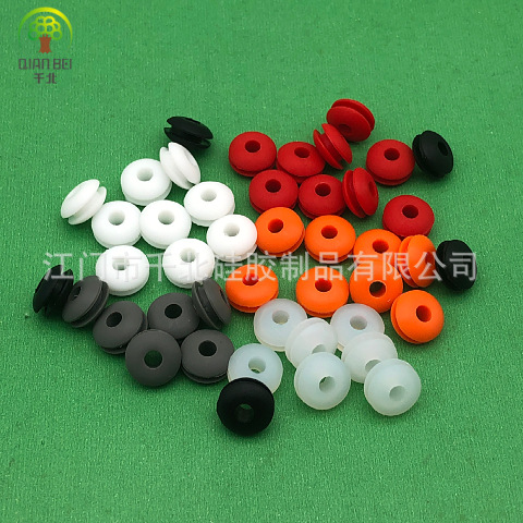 Manufacturers in stock silicone protective wire sleeve sealing ring rubber through coil power cord double-sided protective wire ring O-ring