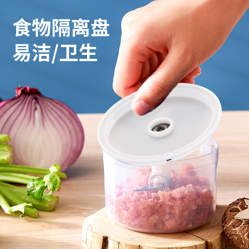 Dropshipping Large-Capacity Wireless Electric Multi-Function Garlic Mincer, Minced Meat, Minced Meat, Stuffed Food Supplement Garlic Mincer