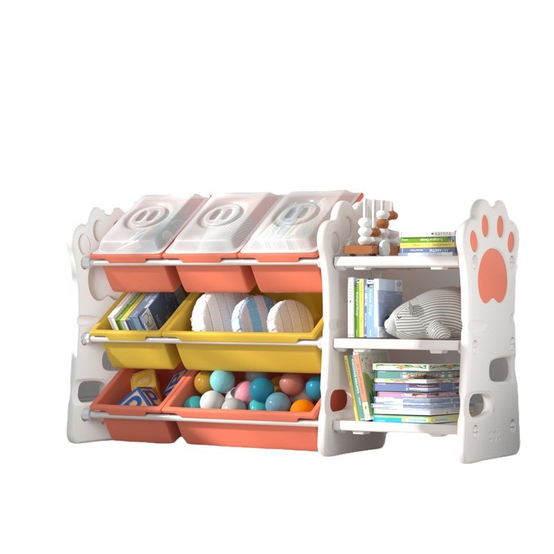 Children's Toy Storage Rack Newborn Baby Storage Artifact Large Capacity Multi-Layer Floor Storage Box Storage Cabinet