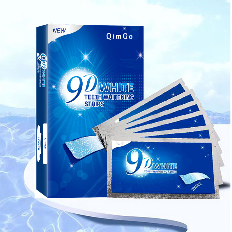 Pap Non-Passing Whitening Toothpaste 9D Dry Patch White Tooth Whitening Patch Dazzling White Tooth Film 14 Bags Overseas Whitening