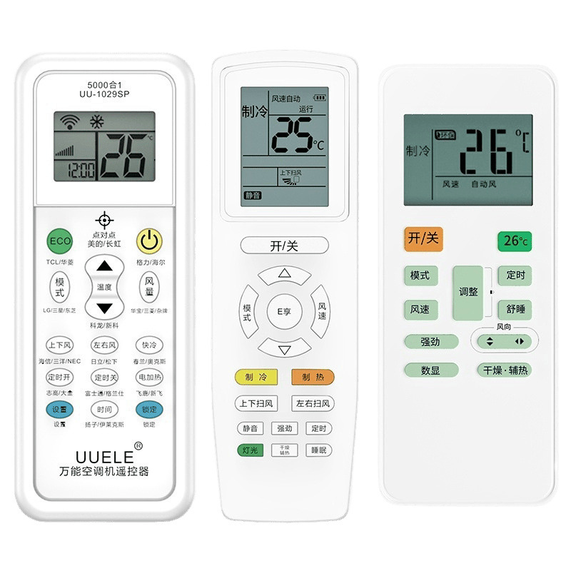 Air Conditioner Remote Control Universal Suitable for Gree, Midea, Haier, Tcl, Chigo, Kelon, Hisense