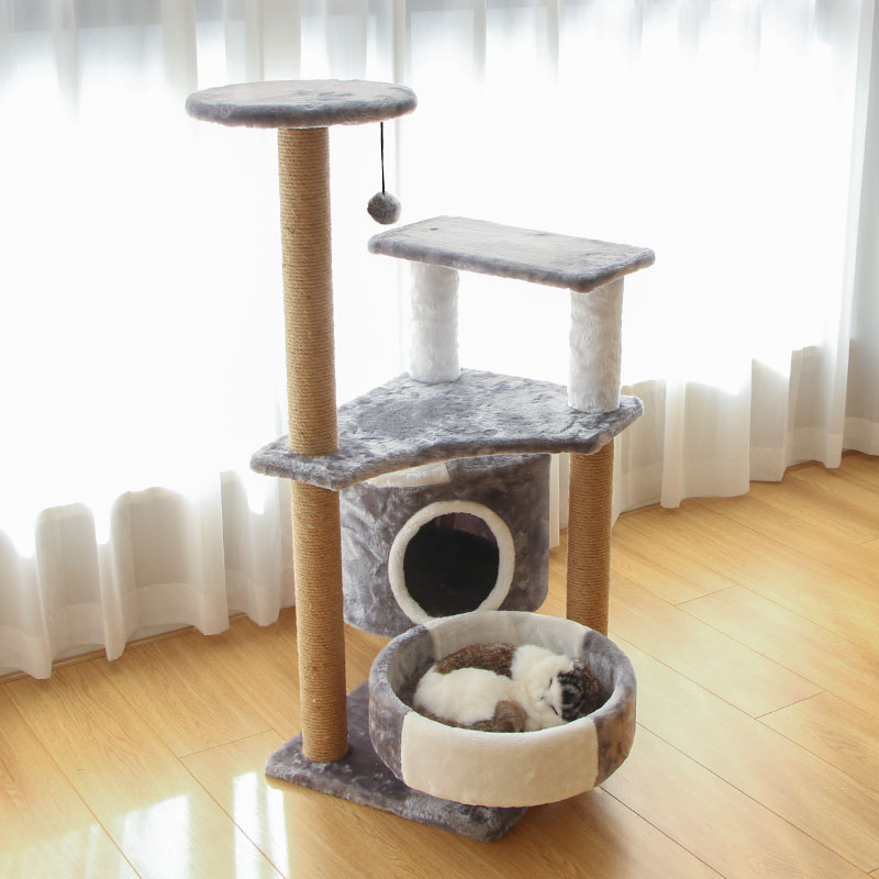 Cat Rack, Cat Climbing Frame, Small Cat Nest, Cat Tree, All-In-One Cat Toy, Cat Scratching Board, Sisal Cat Scratching Post, Universal for All Seasons
