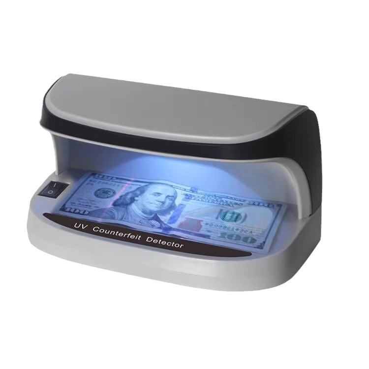 Small Mini Desktop Money Detector Battery Portable Purple Light Multi-currency Fluorescent Lamp Money Detector Lamp