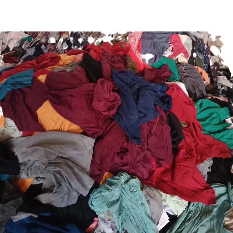 Light Color Dark Knitted Fabric Industrial Rag Variegated Machine Cloth Foreskin Cloth Large Rag Manufacturer Wholesale