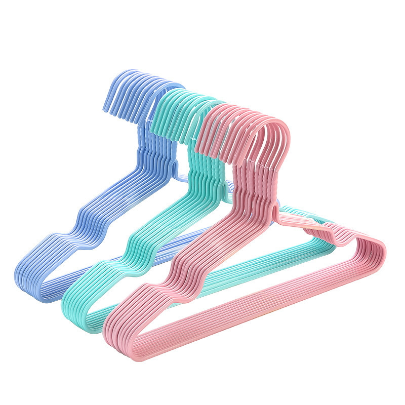 Factory Direct Sales Plastic Dipped Clothes Hangers, Nordic Color Children's Clothes Hangers, Adult Clothes Hangers, Wet and Dry Clothes Hangers