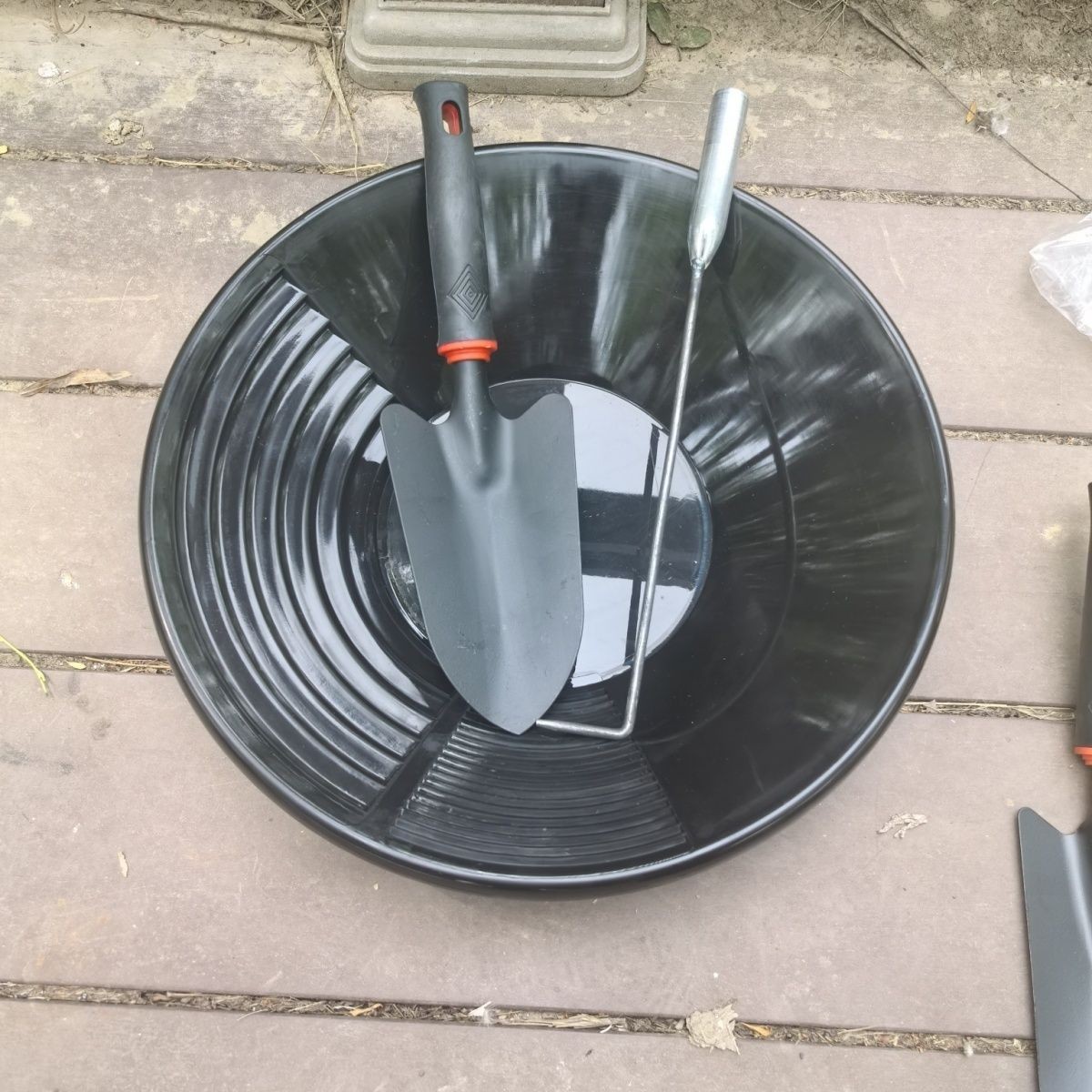 Diameter 38cm Thickened Gold Shaking Tool Three-Piece Set Handmade Gold Shaking Gold Washing Hand Panel