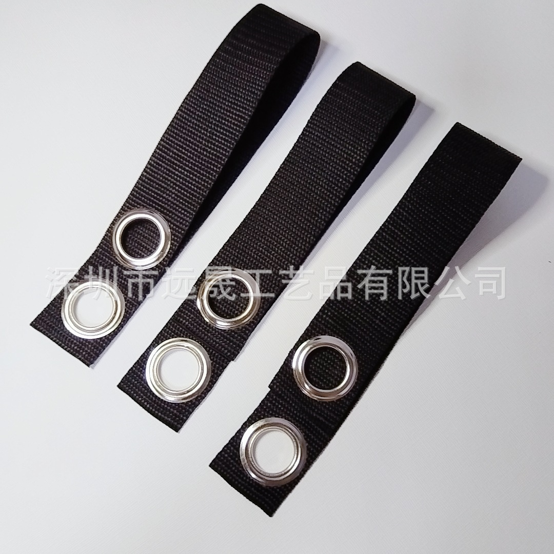 Furniture Anti-Tip Strap Factory Cross-Border Hot Sale 3.8cm Windproof Anti-Tip Binding Fixing Strap Eyelet Webbing Perforated