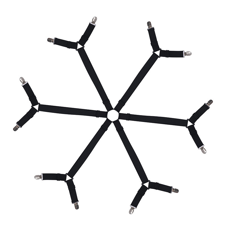 Adjustable Bed Sheet Holder Bed Sheet Buckle Tent Metal Fixing Clip 6 Way 2 Clip Bed Sheet Clip