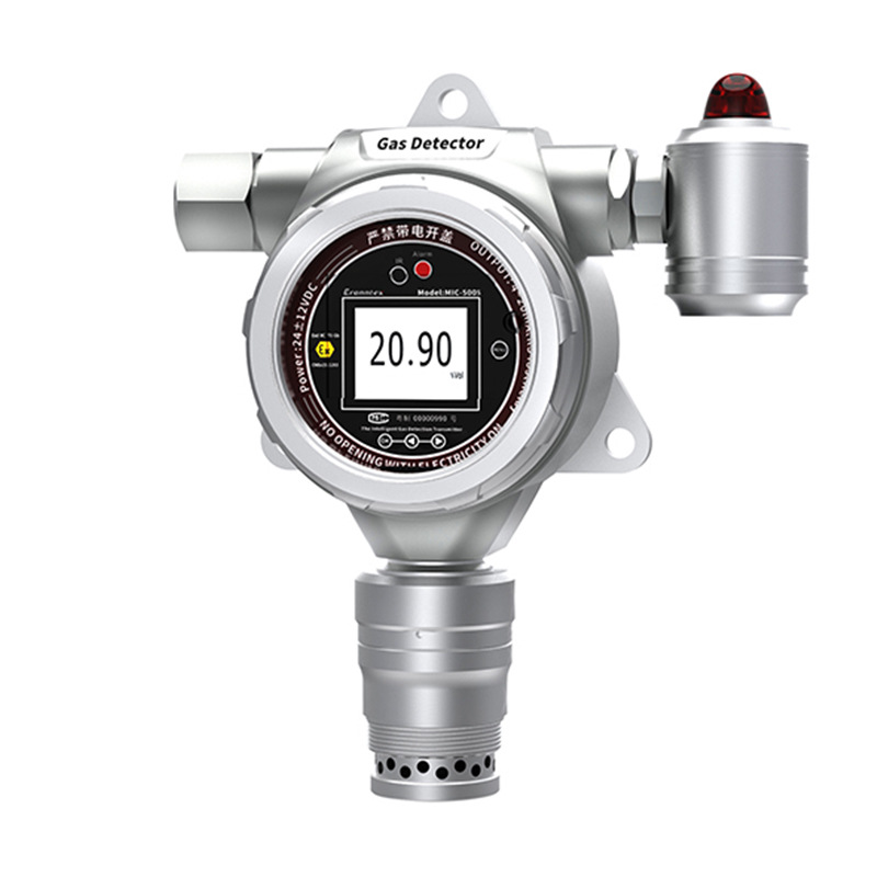 Fixed Combustible Gas Detector Alarm Co Alarm Instrument O2 Concentration Monitor H2S Gas Detector