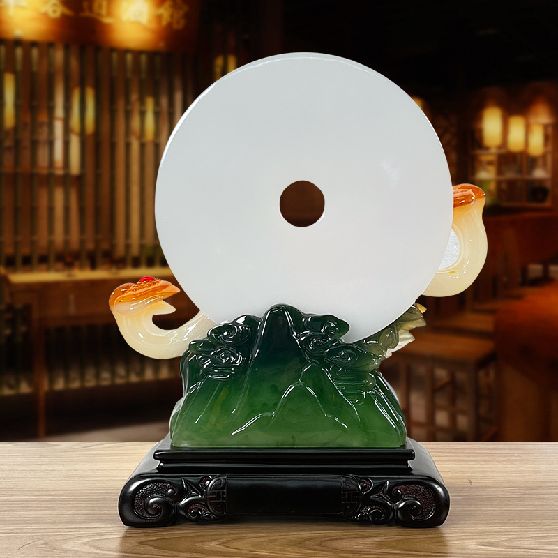 Home and everything happy peace buckle Chinese living room porch TV cabinet wine cabinet opening decorations craft ornaments