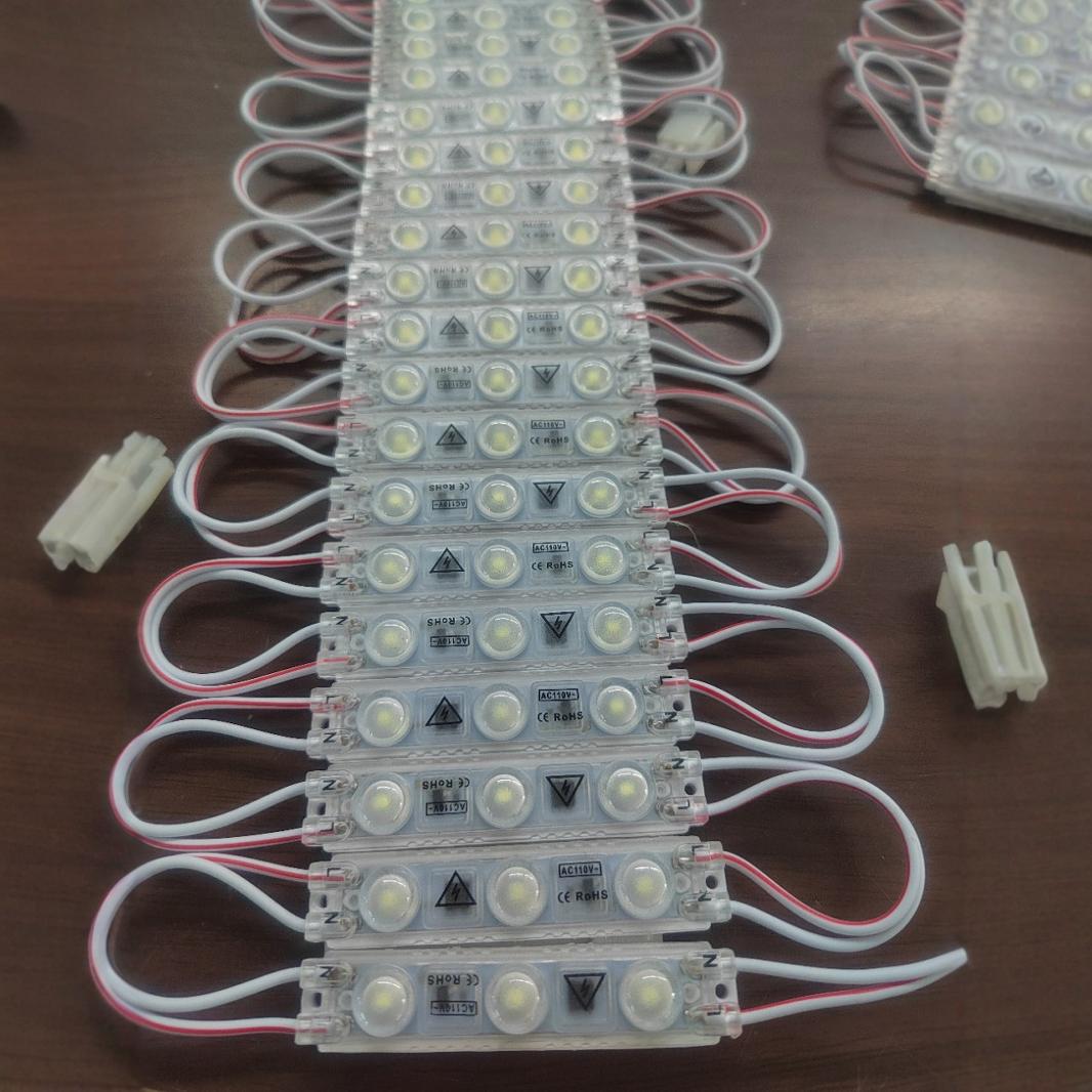 Led block chain diffuse reflection four lamp module card cloth shaped soft film ceiling advertising light box 220V block chain