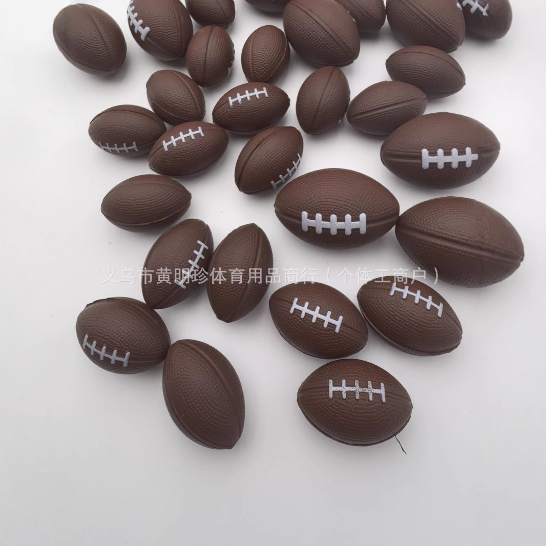Кросс-Бордер Фабрика Прямые 3см/4см ПУ Мяч Кофе Регби ПУ Пенный Эластичный Мяч Вент Декомпрессионный Мяч