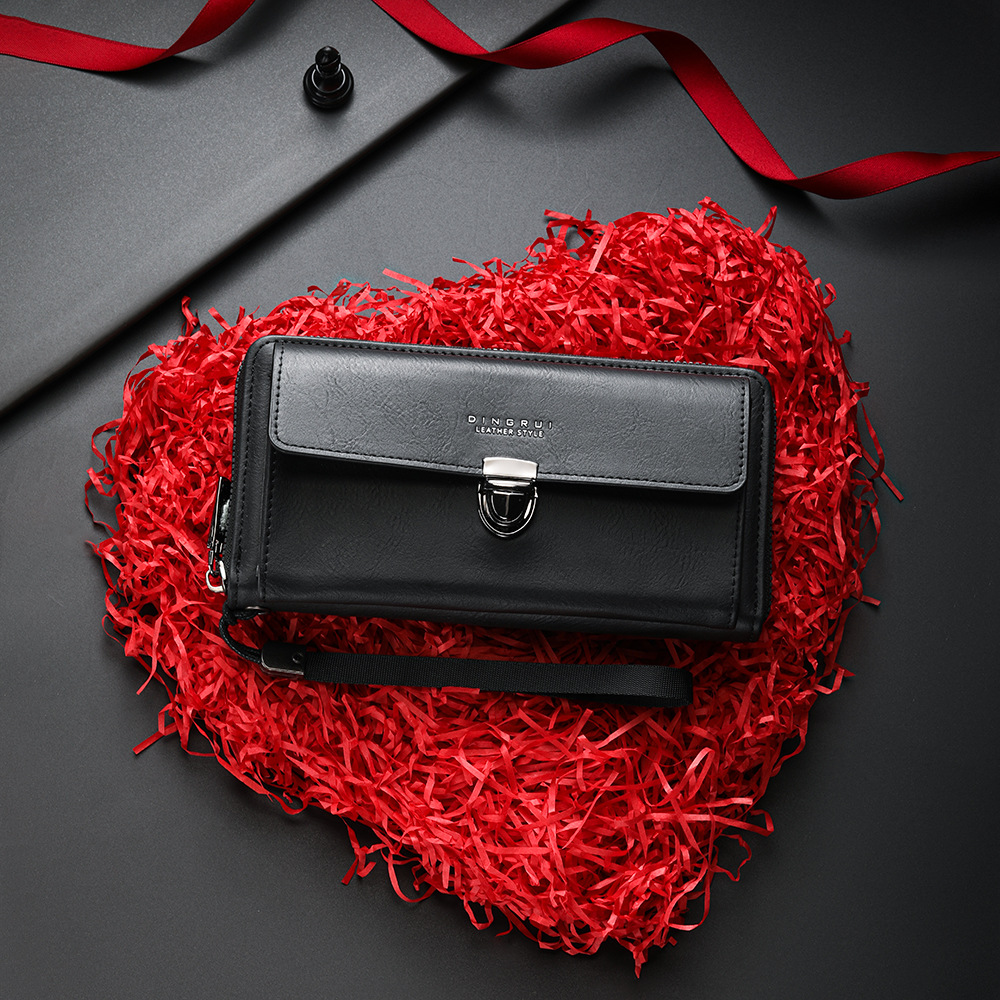 2025 New Fashion Men's Wallet Multi-Card Slot Large Capacity Casual Zipper Coin Purse Hand Wallet