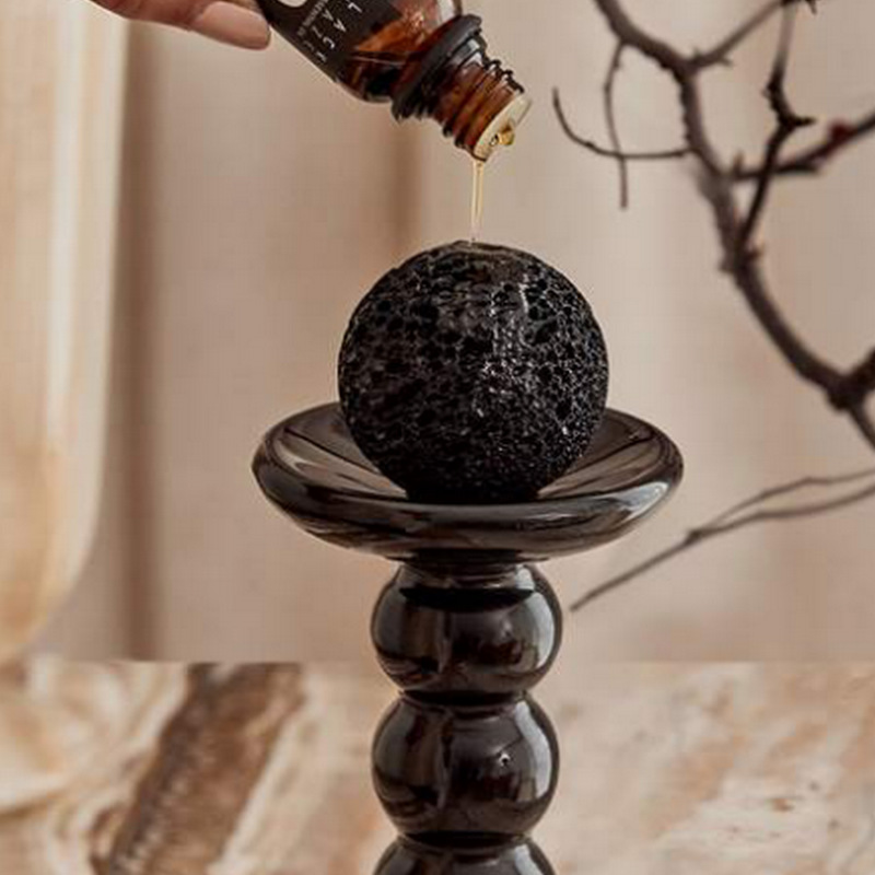 Volcanic Stone Aromatherapy Ball Porous Diffuser Stone Bottle Cap Essential Oil Hotel Indoor Use Volcanic Rock Ball
