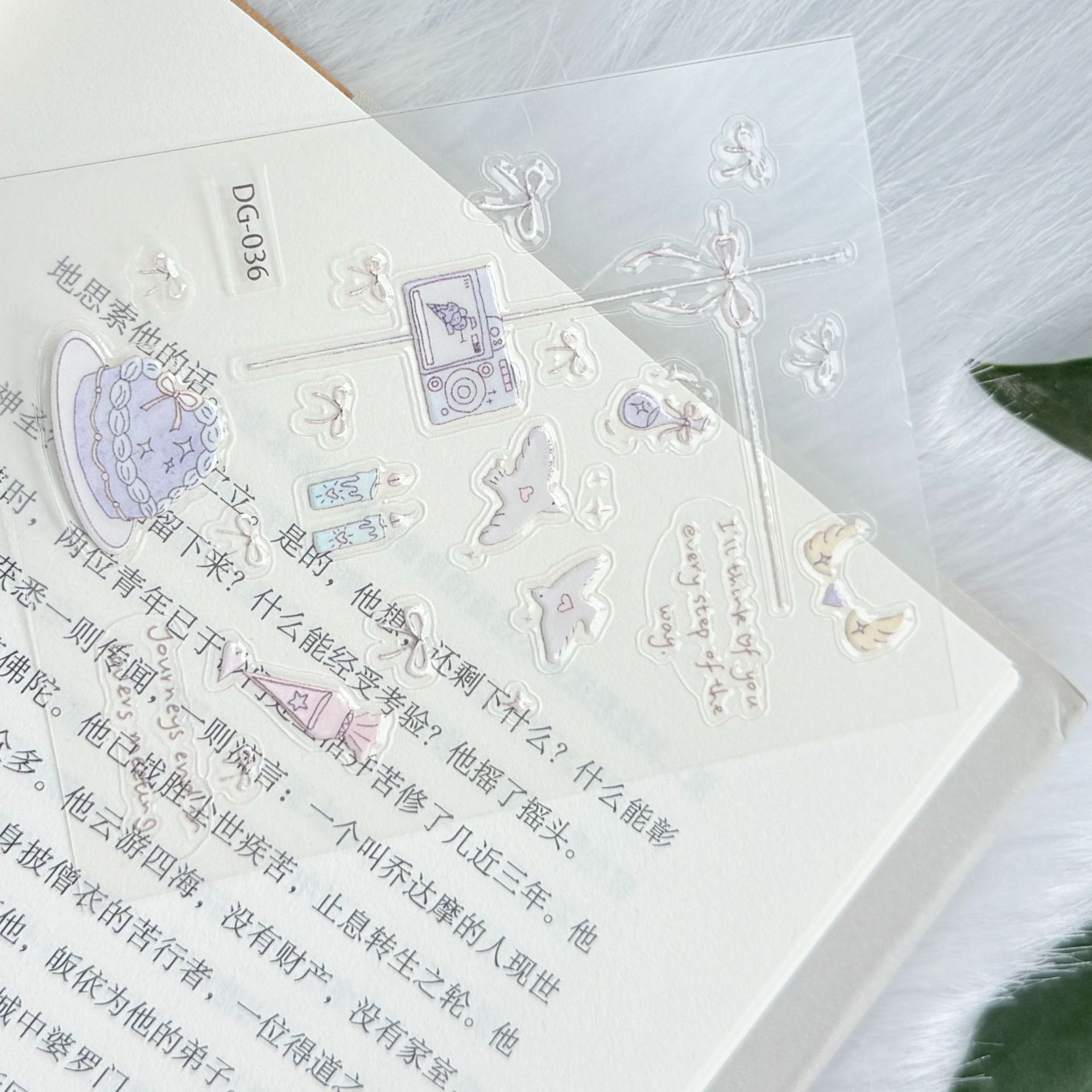 Popular Ins-Style Japanese Envelope Pigeon Planner Notebook Suitcase 5D Jelly 3D Camera Stickers