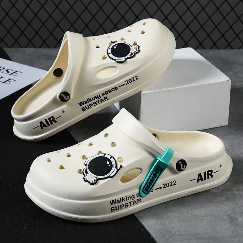 Men's Summer Outwear Soft-soled Doctor's Office Sandals Teenagers Breathable Baotou Sandals