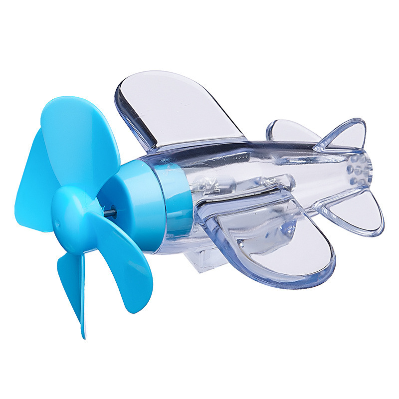 Electric Vehicle Led Light-Emitting Small Aircraft Wind Power Wind Energy Generation Lantern Rotating Bicycle Motorcycle Decorative Helmet