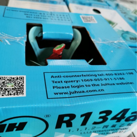 Juhua R134A Refrigerant Net Weight 13.6kg, 22.7kg Freon Tetrafluoroethylene Refrigerant Car