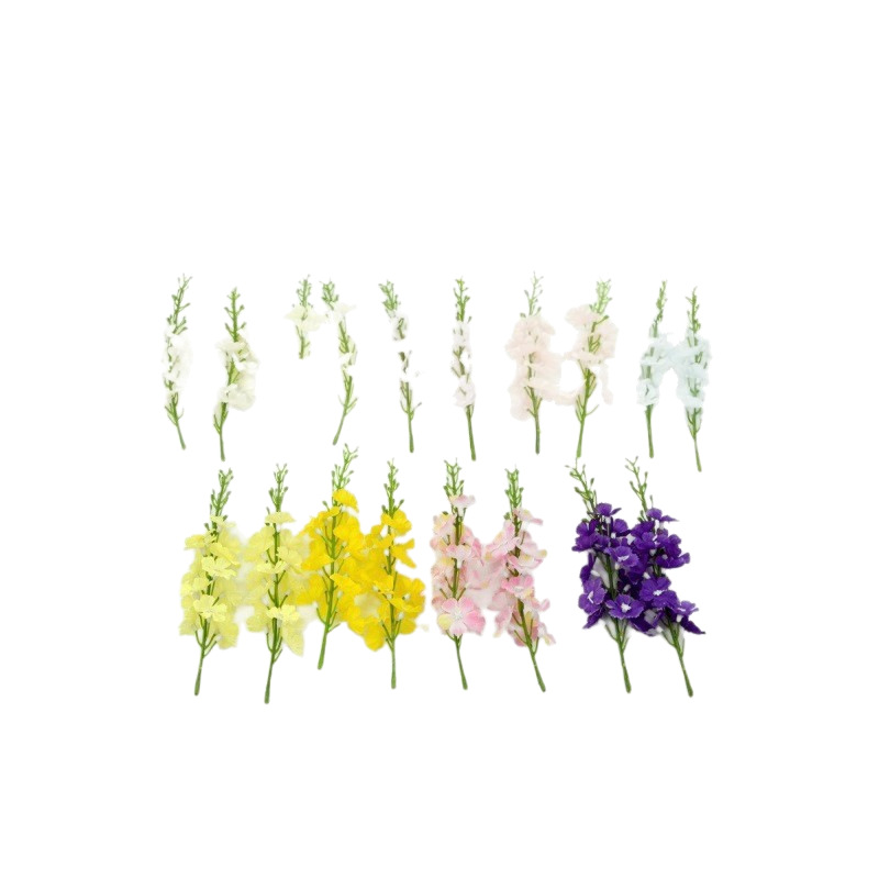 Artificial Flower Heads, Hyacinth Flower Strings, Violet Delphinium Flower Heads, Hydrangea Flower Strings, Headdress Making, Flower Gift Box with Flowers