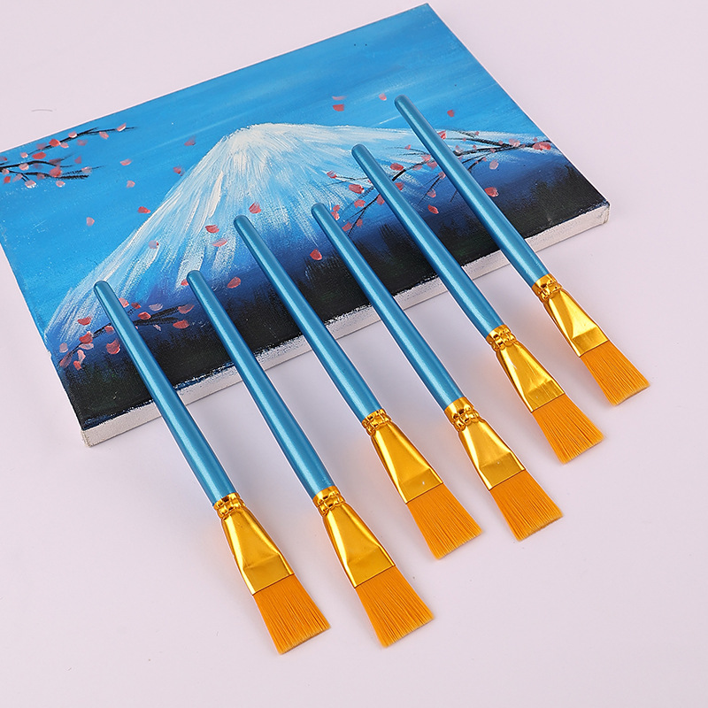 Children's Painting Brush Graffiti Coloring Acrylic Watercolor Pigment Kindergarten Gouline Pen Picking Pen Gouache Nylon Brush