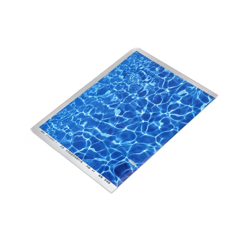 Building model handmade diy material outdoor micro landscape DIY handmade water pattern paper sticker imitation water landscape adhesive paper