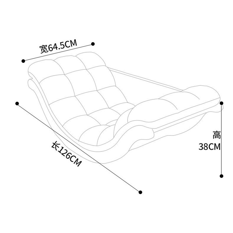 Banana Rocking Chair Recliner Balcony Home Sofa Chair Living Room Single Casual Lazy Retro Sofa for Small Apartment