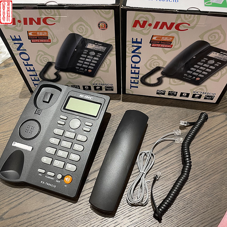 Spot Supply English Export Telephone KX-885CID Caller Id Office Home Telephone Black
