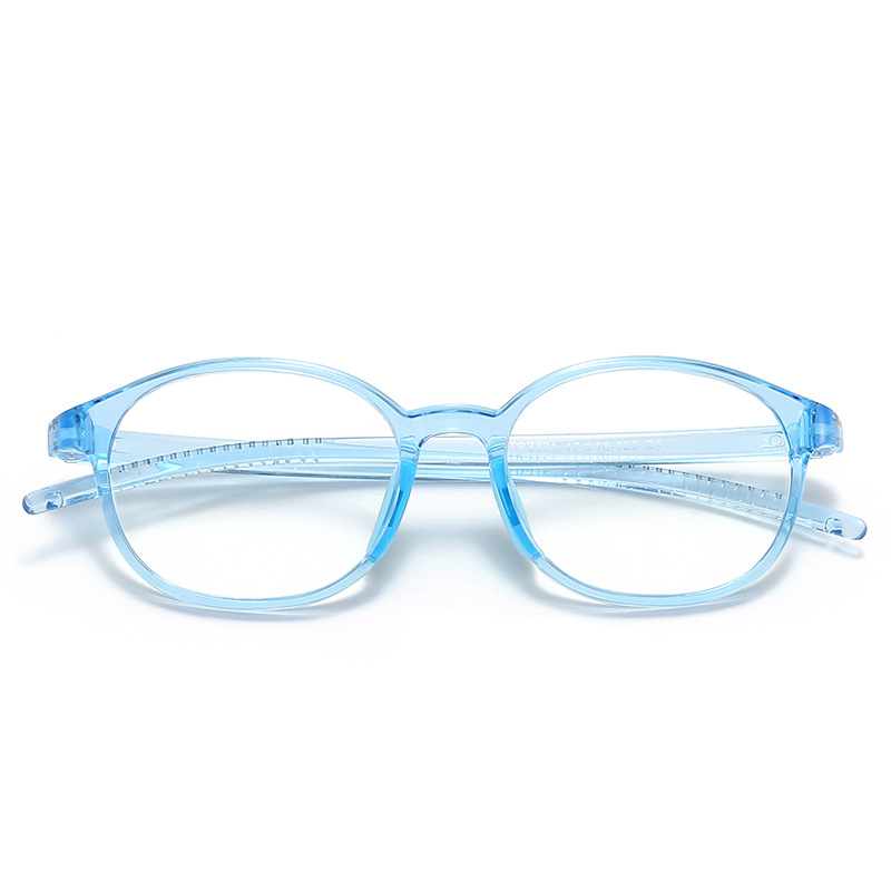 New Fashionable Kidsren's Glasses Frame for Girls Aged 8-12, Anti-Blue Light Myopia Frame for Boys, Soft Tr Simple Style for Primary School Students