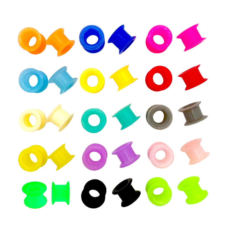 Cross-Border round-edged horn silicone ear expander Amazon EBAY puncture jewelry thickened horn ear expander