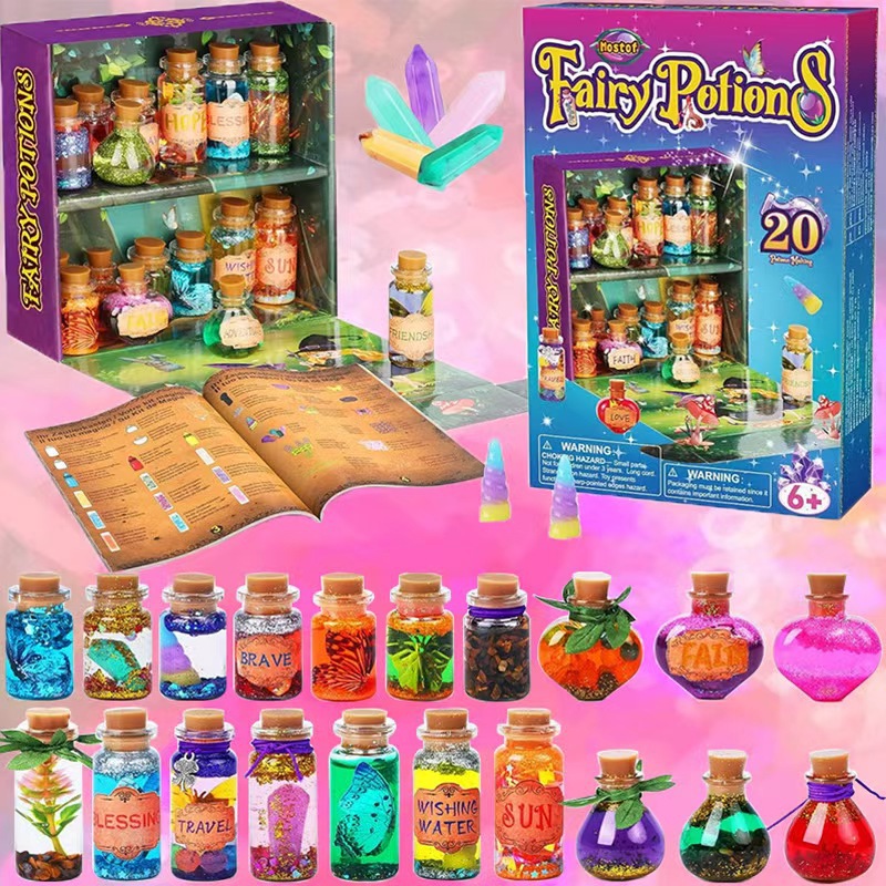 Кросс-браузерные детские игрушки Ручная работа DIY Химическая наука Набор маленьких экспериментов Amazon Популярная пластиковая бутылка PET в наличии