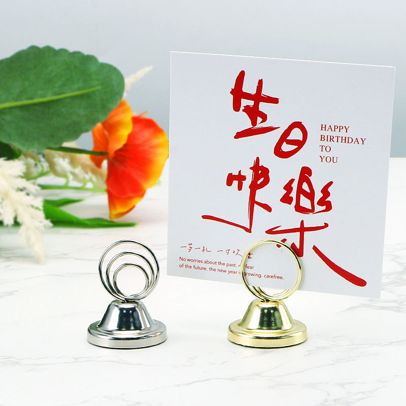 Оригинальный держатель для заметок, трехкруглый, для свадебного стола