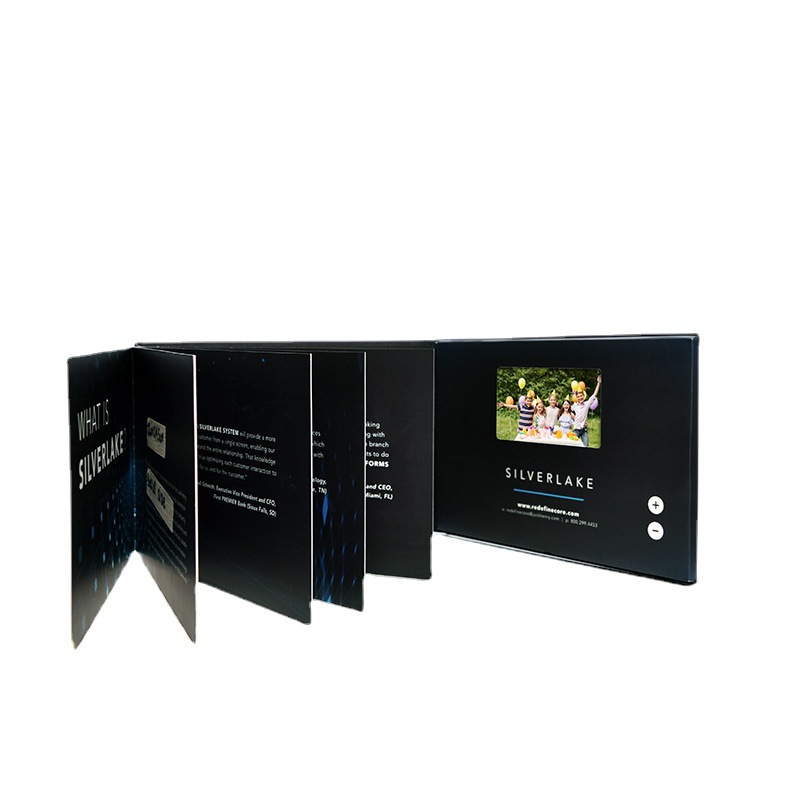 Video Greeting Card Lcd Book 7inch Electronic Brochure Mp4 Player Advertising Book Gift Screen Invitation