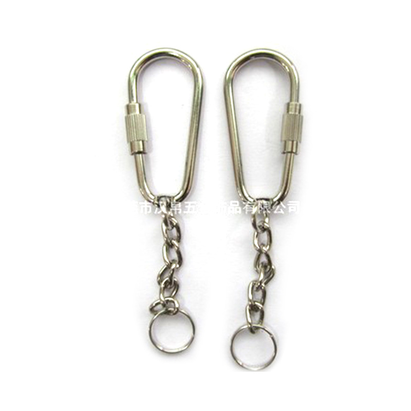 Factory Direct Supply of Stainless Steel D-Shaped Buckle, Semi-Circular Figure-Eight Buckle, Lobster Clasp, Metal Key Ring, Doll Hardware Accessories