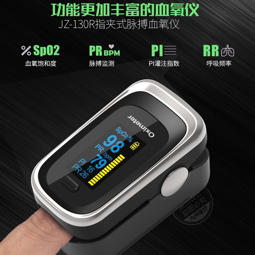 Finger Clip Oximeter Finger Pulse Oximetry Monitor Respiratory Rate FDA CE Sleep Monitor