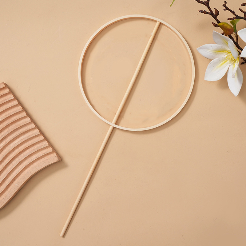 Круглая рамка для веера в древнем стиле, внутреннее кольцо ловца снов, аксессуары для DIY, китайский стиль