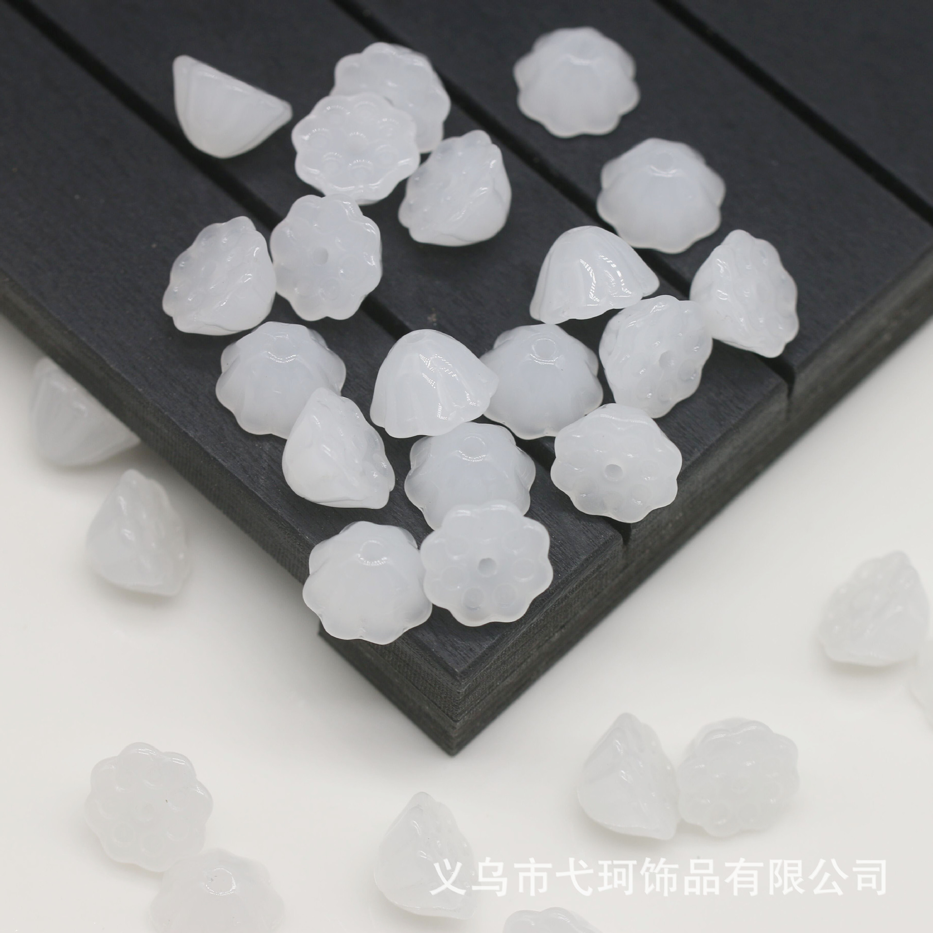 G2 Czech glazed lotus canopy about 7*10mm Lotus seed hole handmade DIY antique hairpin accessories