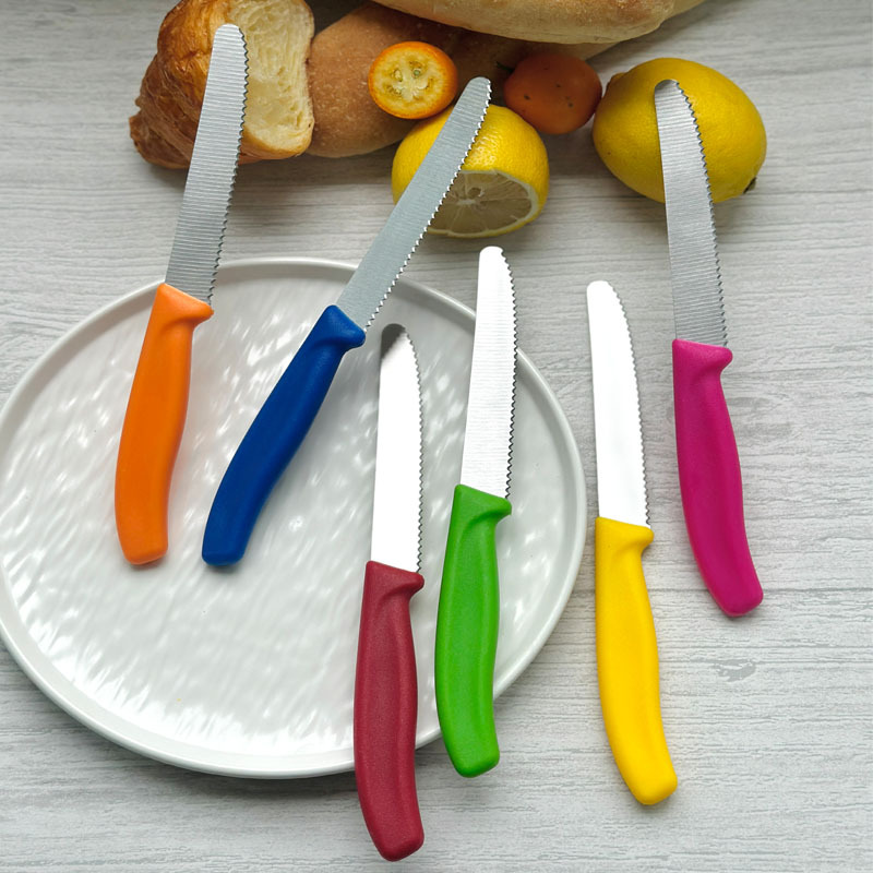 For cross-border Amazon stainless steel fruit sharp peeling knife peeling knife cutting vegetables with plastic handle household now