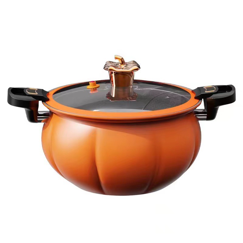 Small Yellow Duck Pumpkin Pot 8L Large Capacity Micro-pressure Cooking Pot Household Soup Non-stick Pot Multi-functional Braised Cooking Pot