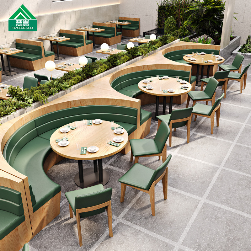 Тематический ресторан, полукруглый диван, западный ресторан, чайный ресторан, китайский ресторан, комбинация стола и стульев, коммерческая